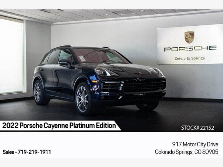 Thumbnail Photo undefined for New 2022 Porsche Cayenne Platinum Edition